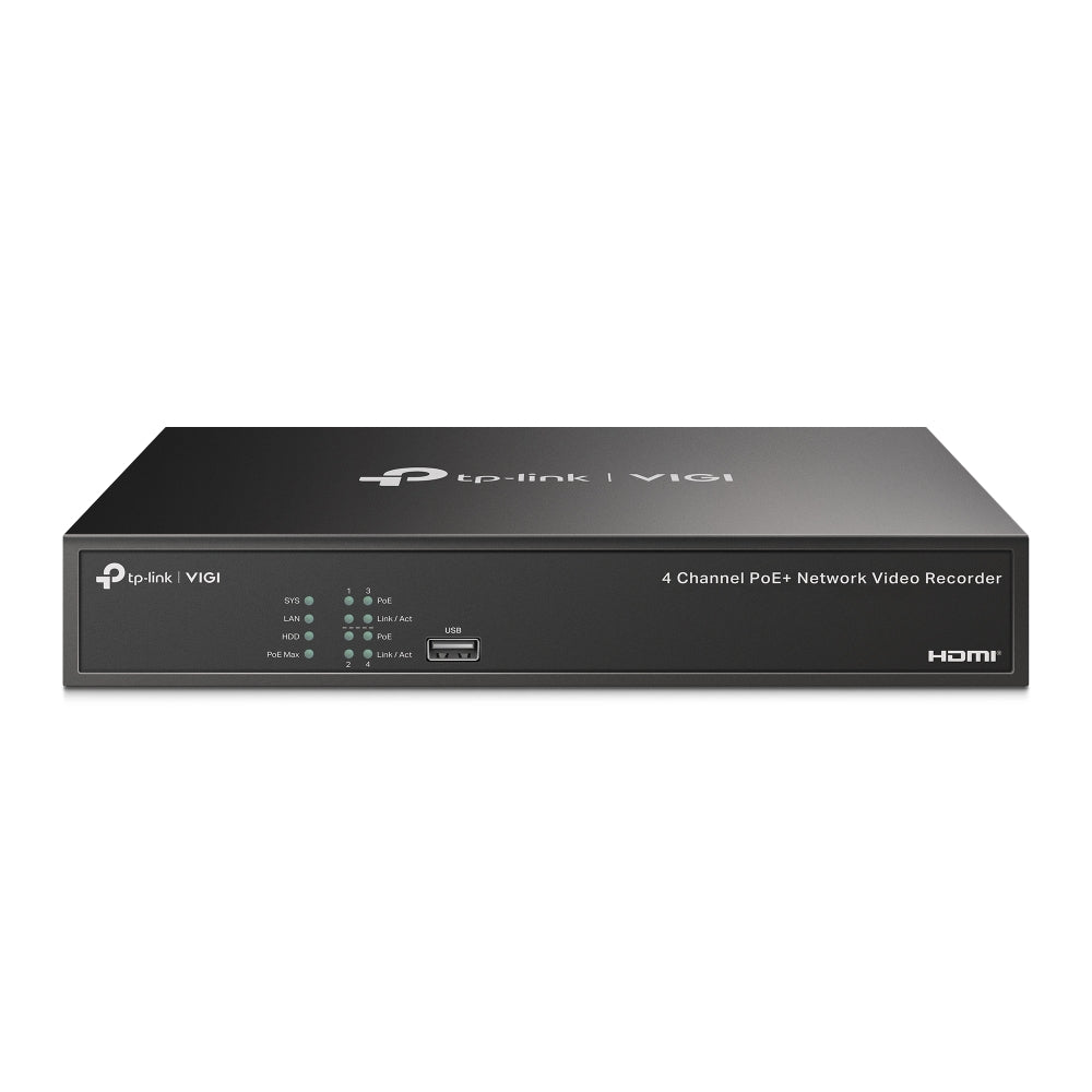 TP-Link VIGI 4 × 5MP S455 Full-Colour TiOC Turret Camera Kit with 4CH PoE+ NVR