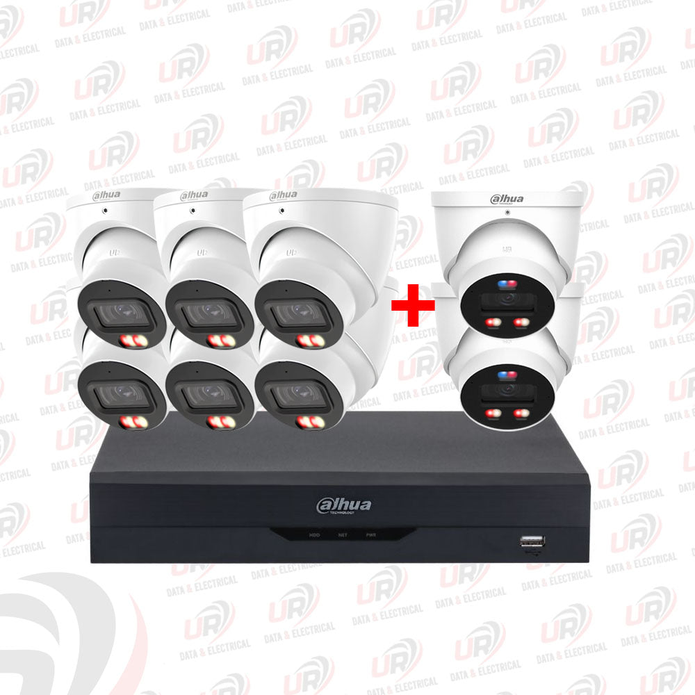 Dahua 8 Camera CCTV Kit | 6× 3667 + 2× 8MP 3849 TiOC PRO | 8CH AI PoE NVR