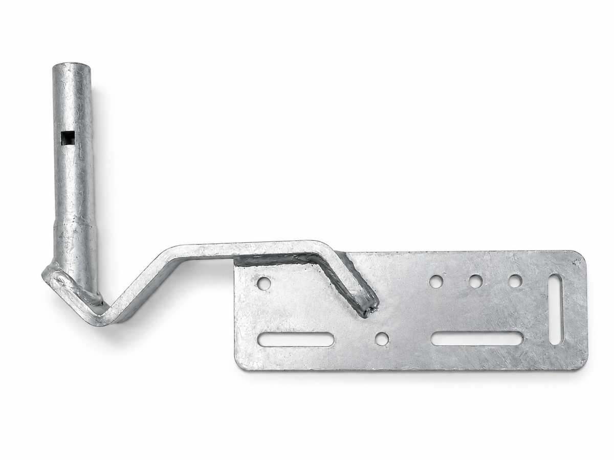 25mm Gutter Mount Antenna Bracket with 1.2m 23mm Steel Mast