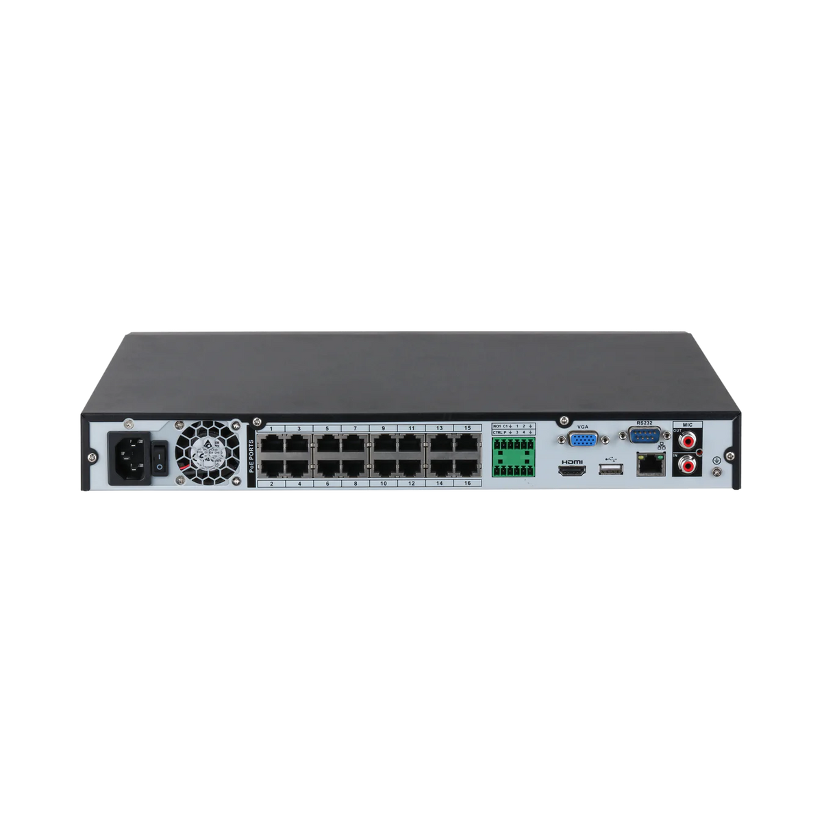 Dahua DHI-NVR5216-16P-AI/ANZ 16-Channel 32MP WizSense AcuPick NVR with 16 PoE+ Ports | 2 HDD Bays