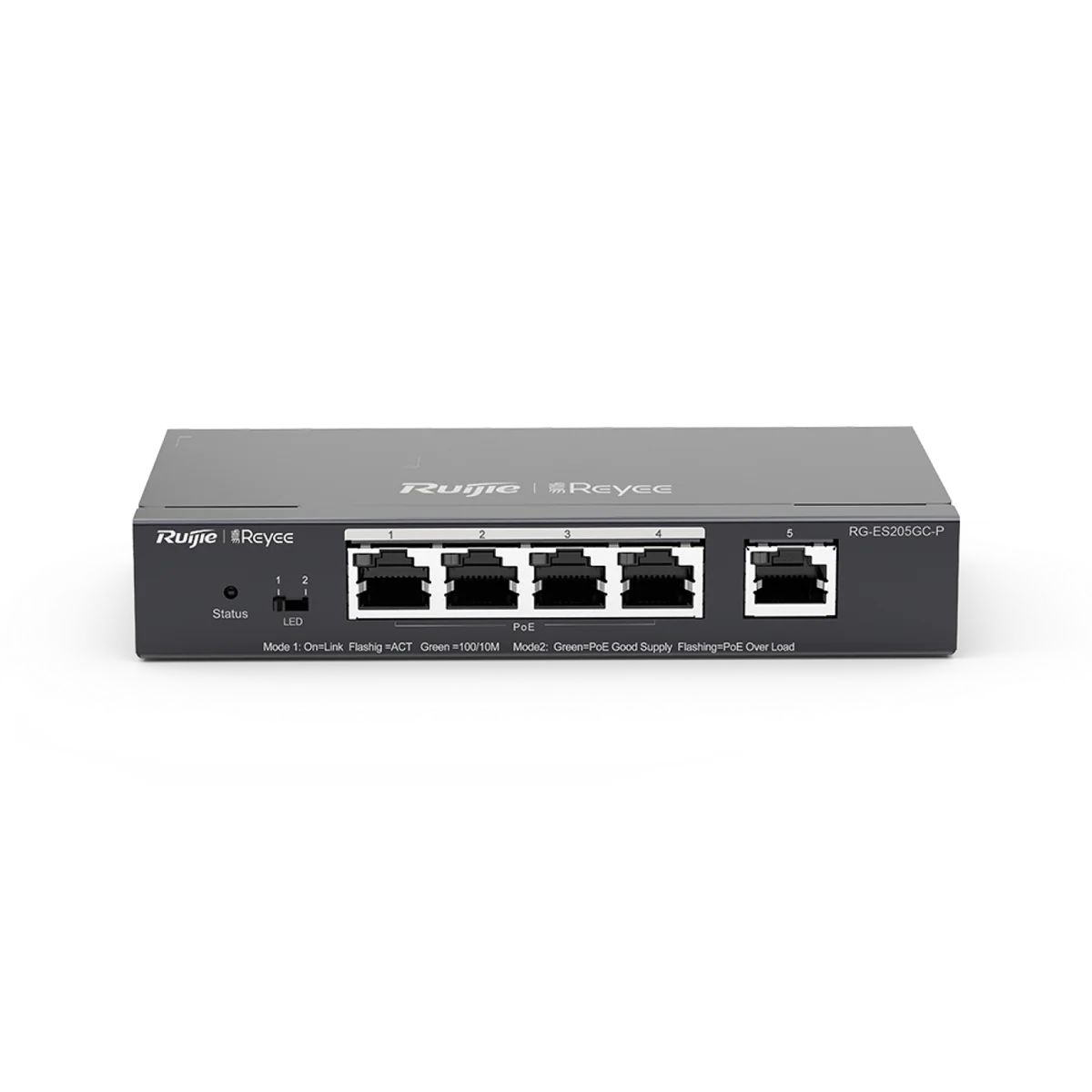 Ruijie Reyee RG-ES205GC-P 5-Port Smart Cloud Managed PoE+ Switch | 4 × PoE Ports | 54W Budget