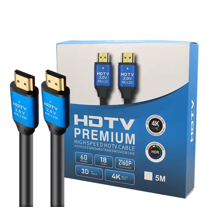 Premium HDMI 2.0 Cable – 4K Ultra HD High-Speed HDTV Cable | 1.5m–20m