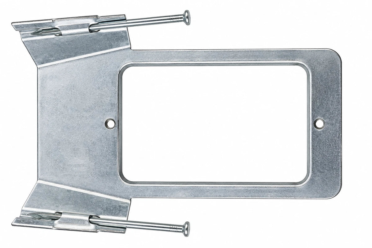 Pre-Nailed Stud Bracket 1.0mm Horizontal Cable Mounting Clip – 25 Pack