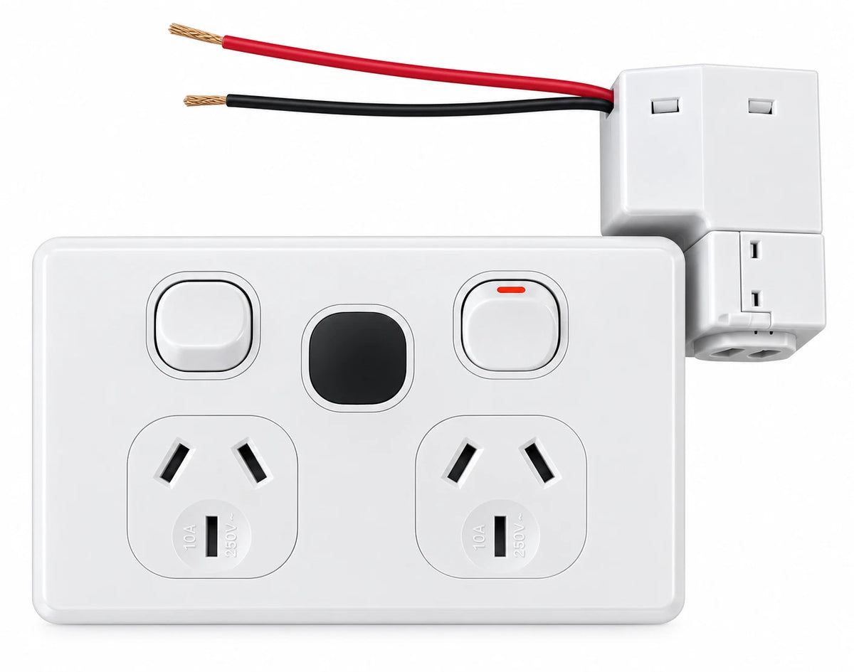 Double Power Point GPO 10A USB + Type-C Fast Charge 3A