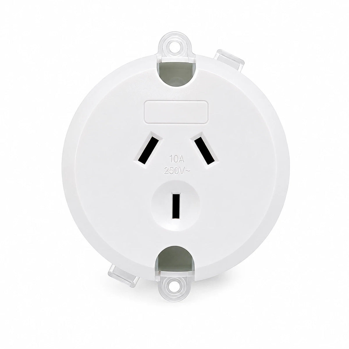 10 x 10A 250V Surface Socket Plug Base Power Outlet for LED Downlight & Ceiling Fan
