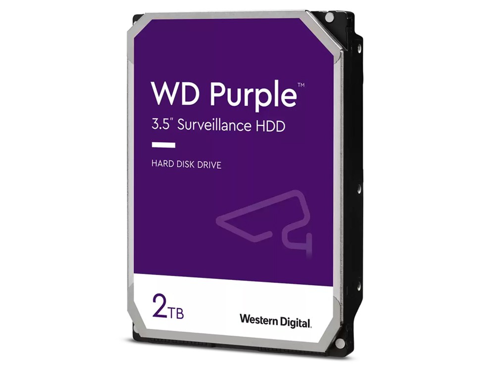 Western Digital Purple 2TB 3.5" SATA Surveillance Hard Drive for CCTV NVR DVR