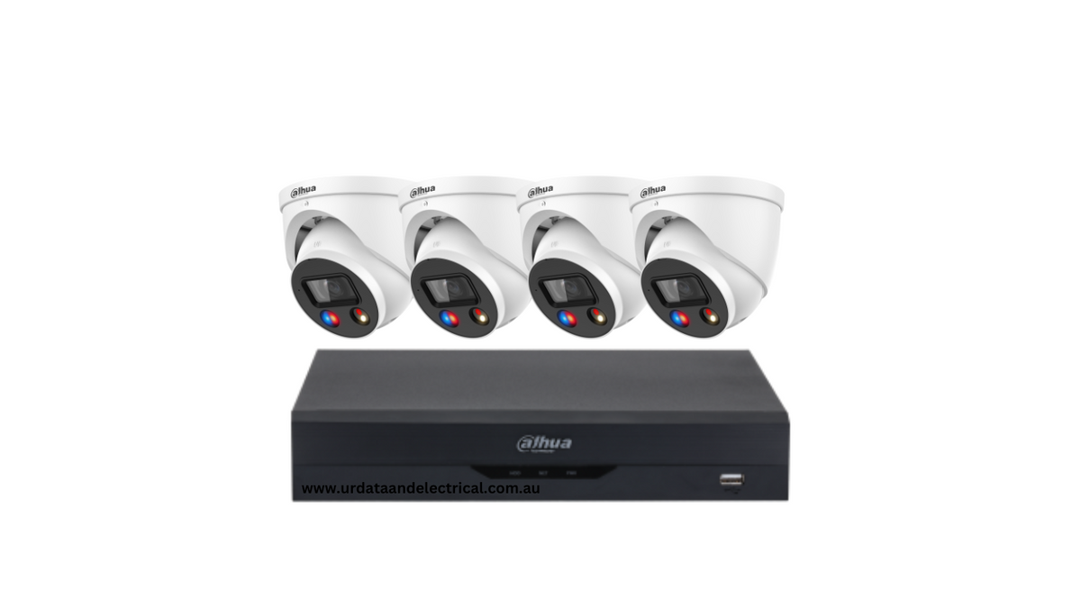 Dahua 4 Camera 8MP TiOC S 2.0 CCTV Kit | 4× DH-IPC-HDW3849H-AS-PV-ANZ-S2 + 8CH AI PoE NVR