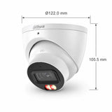Dahua DH-IPC-HDW3667EM-S-IL-ANZ | 6MP Dual Light Turret Camera | AI Colour Night Vision, IP67