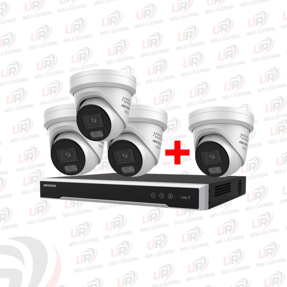 Hikvision 4 Camera 6MP & 8MP ColorVu 3.0 CCTV Kit | Smart Hybrid Light & Active Deterrence