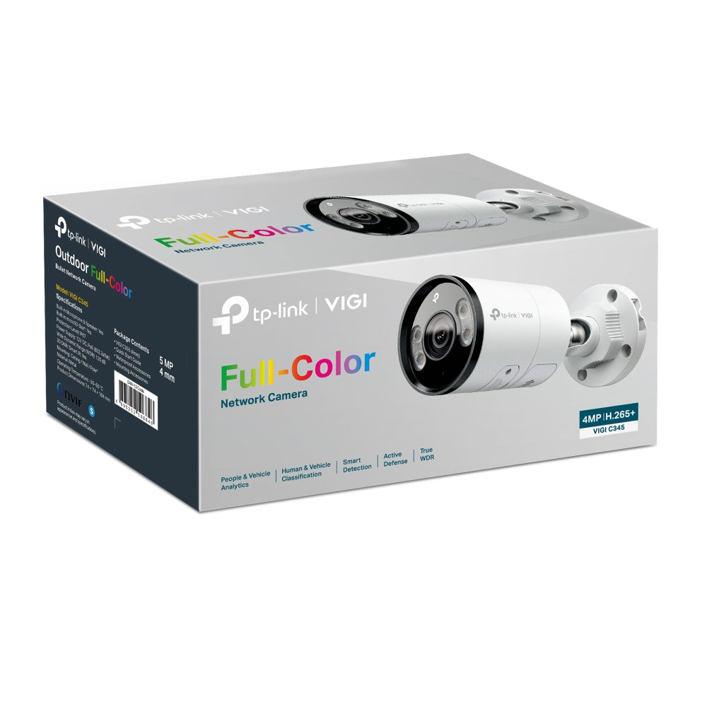 TP-Link VIGI C345 4MP Outdoor Full-Colour Bullet IP Security Camera