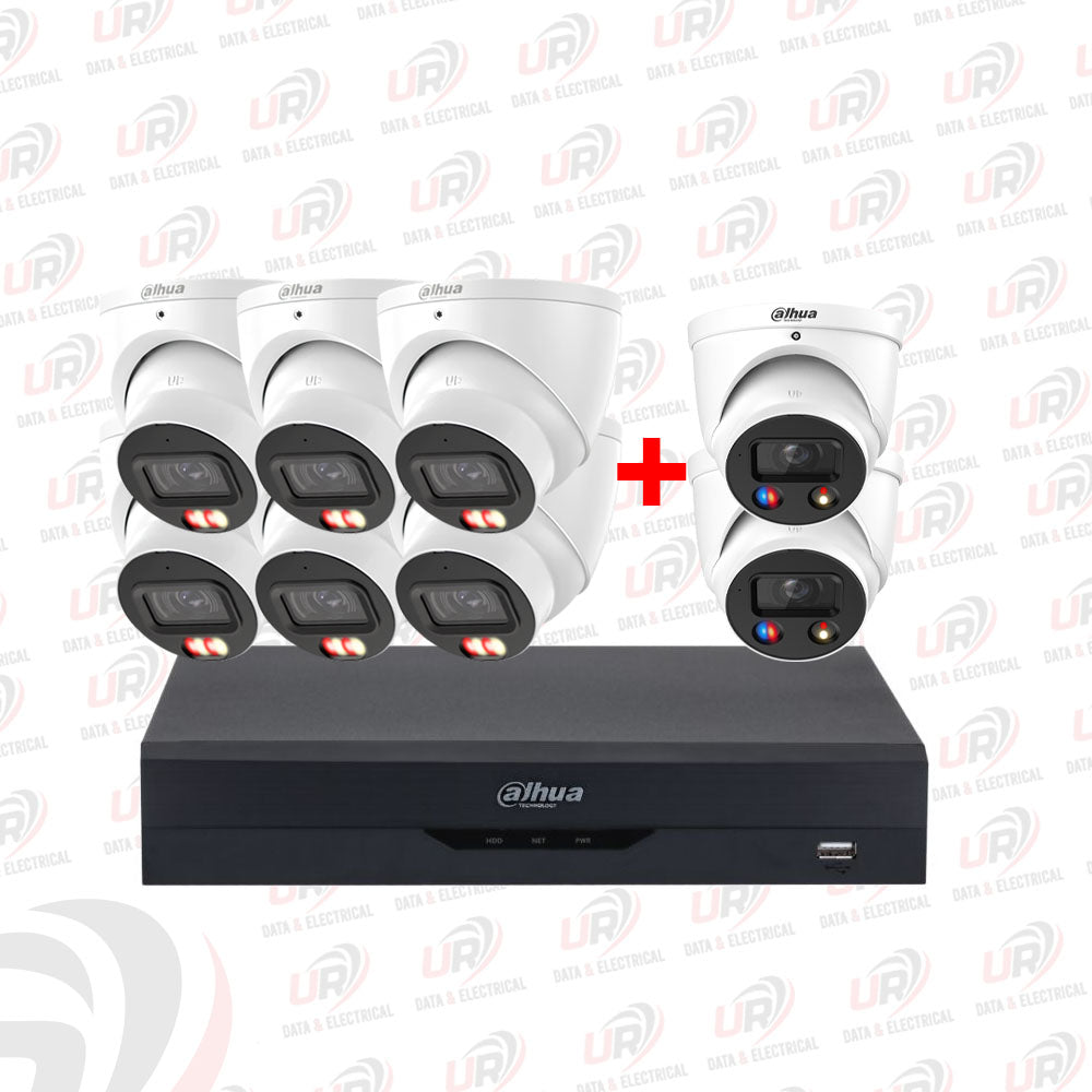 Dahua 8 Camera CCTV Kit | 6× 3667 + 2× 8MP 3849 TiOC 3.0 Cameras | 8CH AI NVR