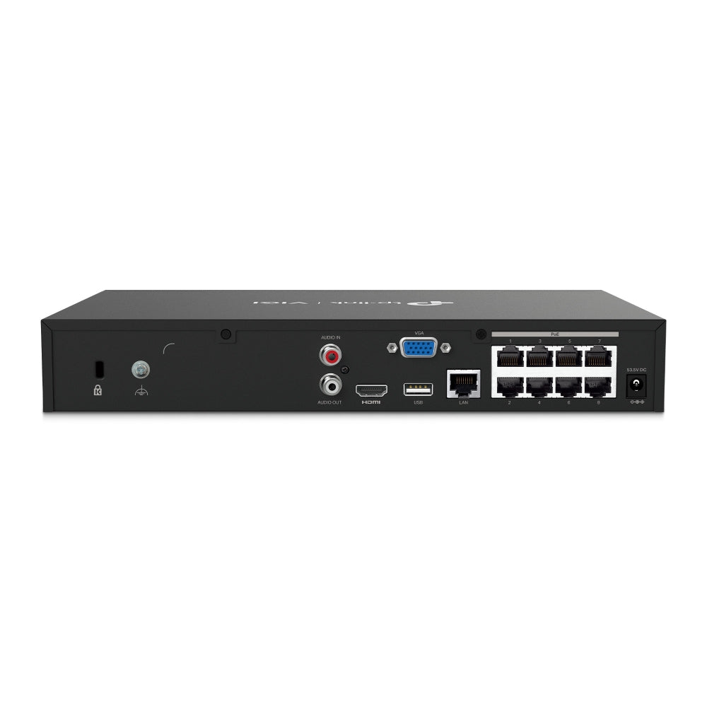 TP-Link VIGI 7 × 5MP S455 Full-Colour TiOC Turret Camera Kit with 8CH PoE+ NVR