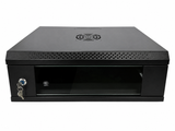 4U Wall Mounted Network Server Rack Cabinet | 530W x 400D x 200H mm Lockable Glass Door