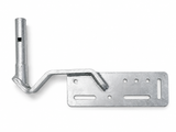 25mm Gutter Mount Antenna Bracket with 1.2m 23mm Steel Mast