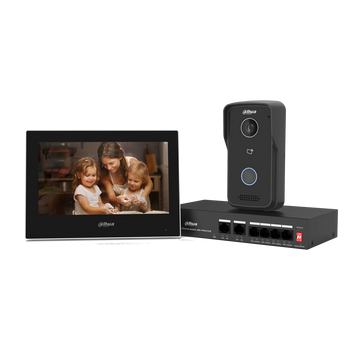 Dahua KTP03-S2 IP Video Intercom Kit — VTO2111D-P-S3 Door Station & 7″ Monitor