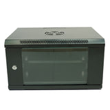 6U Wall Mounted Network Server Rack Cabinet | 530W x 400D x 300H mm Lockable Glass Door