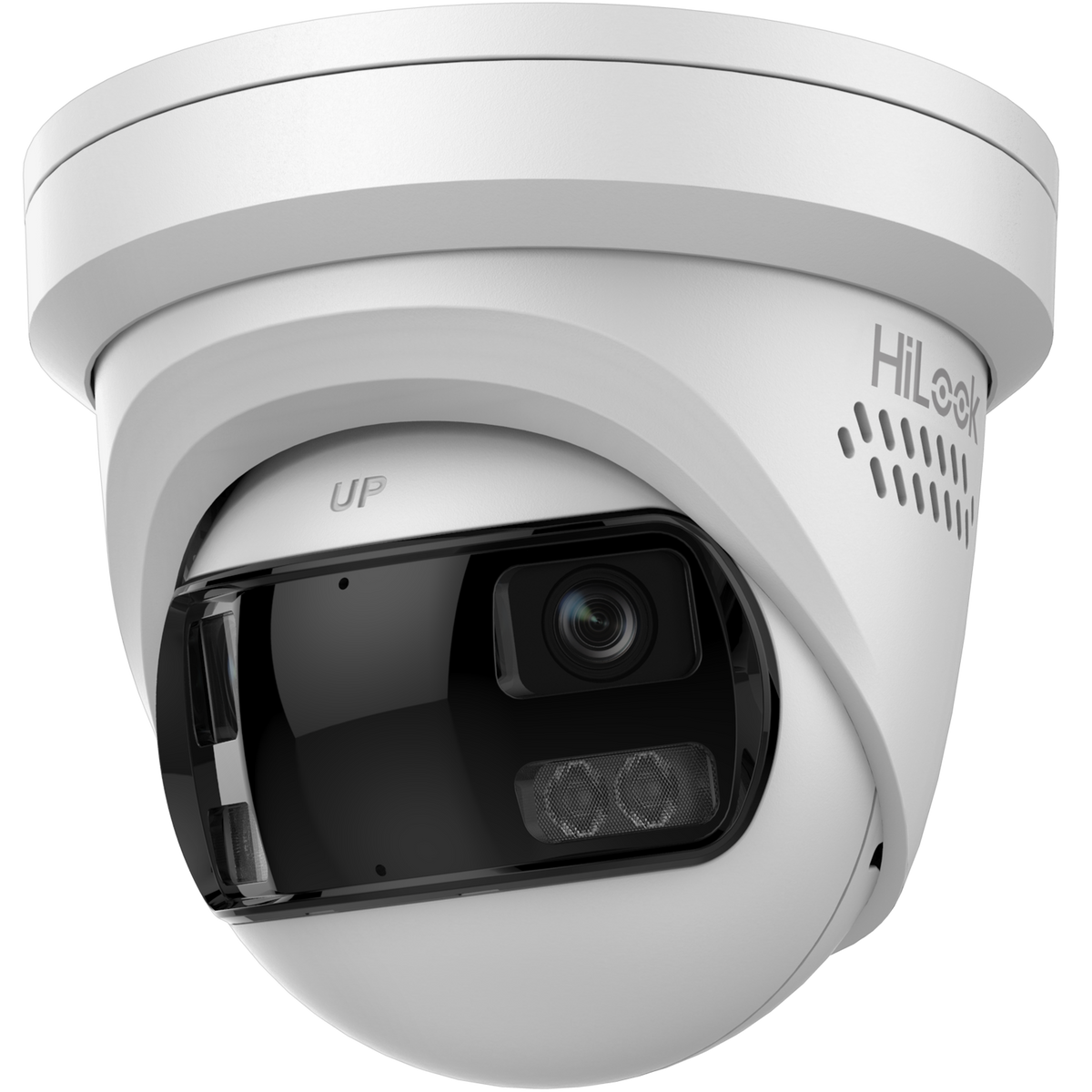 HiLook IPC-T289PH-MU/SL 8MP 4K 180° Panoramic Turret Camera | Smart Hybrid Light, Active Deterrence & Two-Way Audio