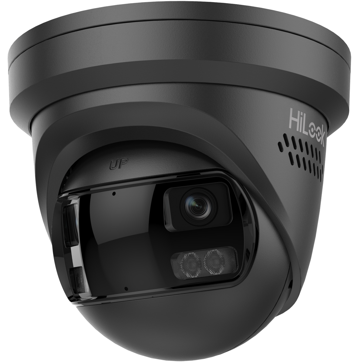 HiLook IPC-T289PH-MU/SL 8MP 4K 180° Panoramic Turret Camera | Smart Hybrid Light, Active Deterrence & Two-Way Audio