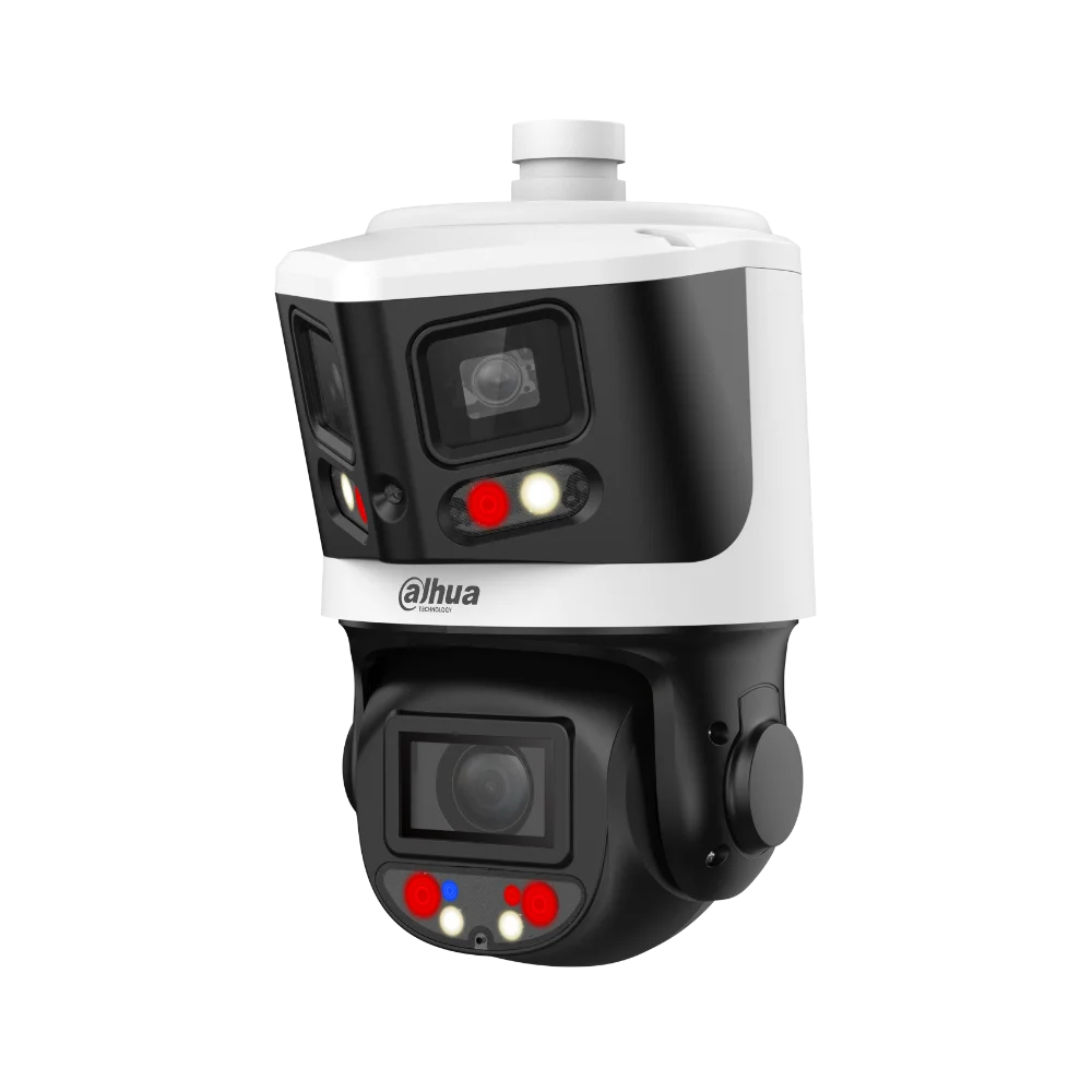Dahua DH-SDT3E410-8P-MB-A-PV1 8MP+4MP 10× Starlight TiOC Panoramic PTZ Camera with Active Deterrence