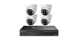 TP-Link VIGI 4 × 5MP S455 Full-Colour TiOC Turret Camera Kit with 4CH PoE+ NVR