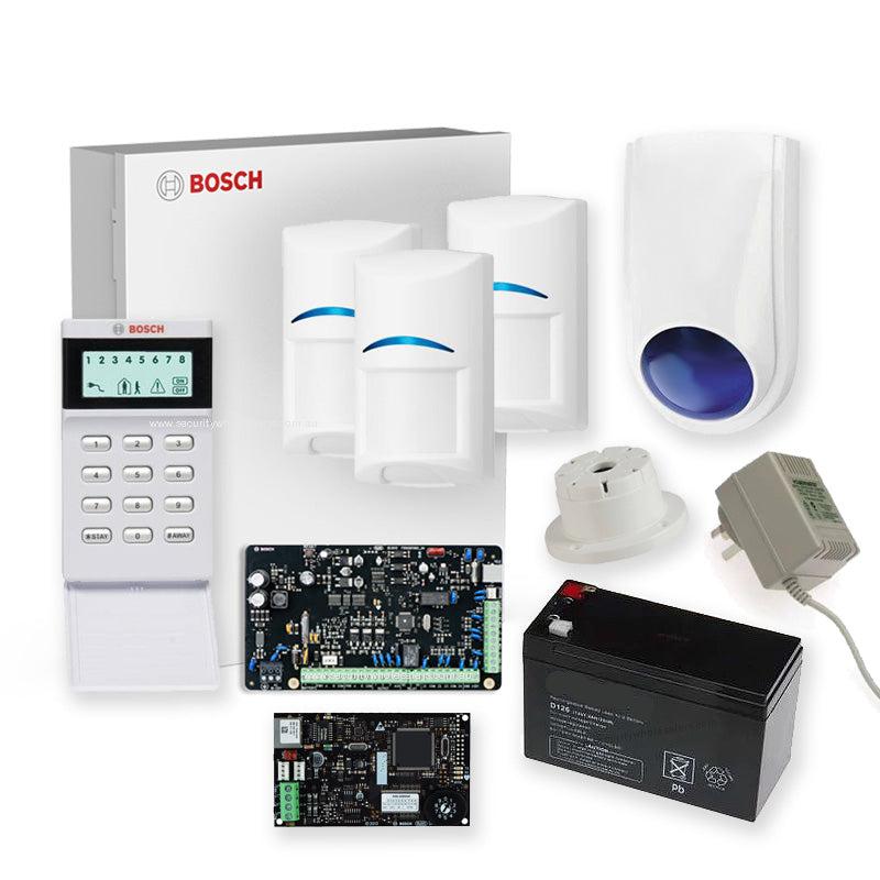 Bosch Solution 3000 Alarm System Kit – Icon Keypad, 3 Gen2 PIR Sensors & Ethernet Module