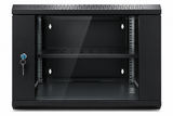 9U Wall Mounted Network Server Rack Cabinet | 530W x 400D x 450H mm Lockable Glass Door