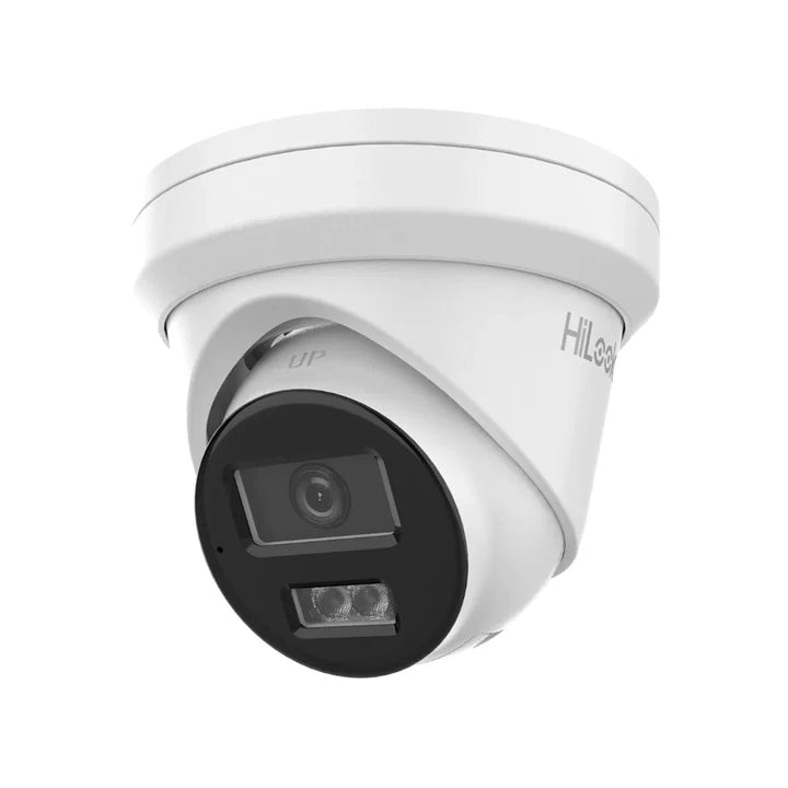 HiLook IPC-T381H-MU 8MP 4K AcuSense AI Turret Camera | Smart Hybrid Light, Built-in Mic & PoE