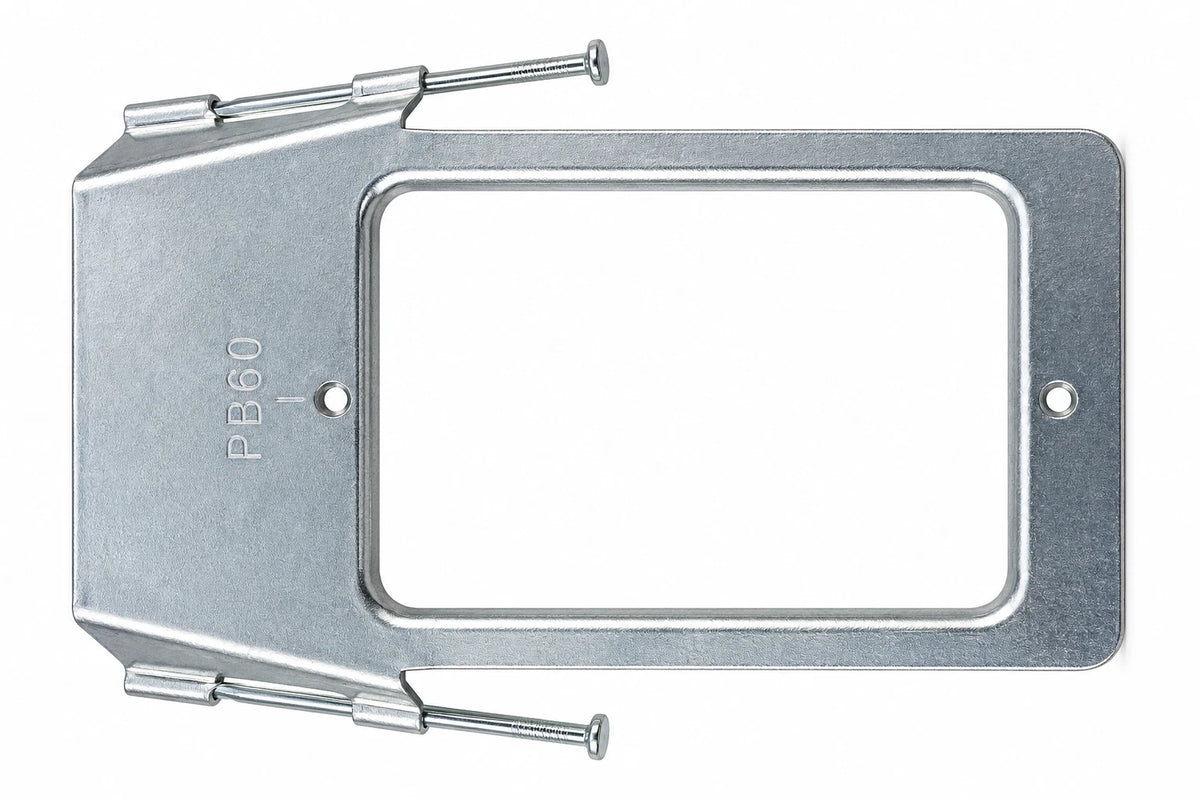Pre-Nailed Stud Bracket 1.0mm Horizontal Cable Mounting Clip – 25 Pack