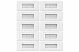 White Brush Wall Plate Cable Entry – TV, AV & Home Theatre