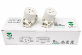 10 x Quick Connect Surface Socket Plug Base 10A 250V Electrical Outlet
