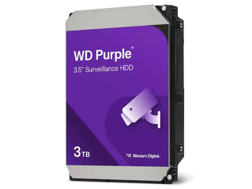 Western Digital WD Purple 3TB Surveillance Hard Drive | 3.5" SATA CCTV NVR DVR HDD