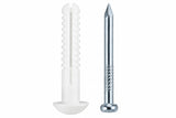 6.5x40mm Mushroom Head Nail-In Anchors – 100 Pack