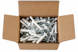 6.5x40mm Mushroom Head Nail-In Anchors – 100 Pack