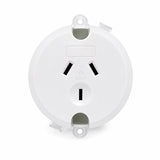 10 x 10A 250V Surface Socket Plug Base Power Outlet for LED Downlight & Ceiling Fan
