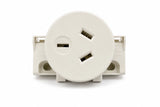 10 x Quick Connect Surface Socket Plug Base 10A 250V Electrical Outlet
