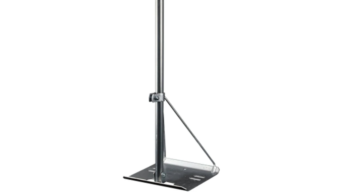 Iron / Tin Roof Tripod Antenna Mount with 23mm Galvanised Steel Mast | Corrugated Roof Mount