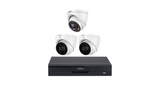 Dahua 2×5MP HDW2541  + 1×8MP HDW3849 TiOC CCTV Kit | 4CH AI PoE NVR | WizSense IP Cameras
